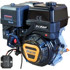 Двигатель бензиновый LIFAN 190F-T(11A) KP420 под шпонку с катушкой освещения (17.0 л/с / Ø25 мм / L=60 мм) 
