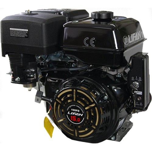 Двигатель бензиновый Lifan 190FD под шпонку с электростартером (15.0 л.с. / Ø25 мм / L=60 мм) 